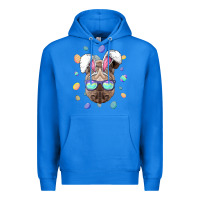 True Royal rhino easter bunny ears funny easter eggs hunting sweatshirt Premium Hoodie - linhVisuals
