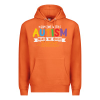 Carrot someone with autism makes me proud Premium Hoodie - linhVisuals
