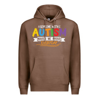 Chestnut someone with autism makes me proud Premium Hoodie - linhVisuals
