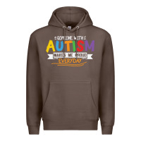Coffee someone with autism makes me proud Premium Hoodie - linhVisuals
