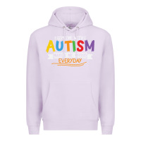 Lilac someone with autism makes me proud Premium Hoodie - linhVisuals