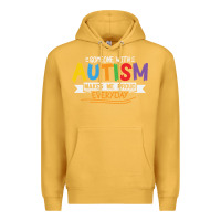 Mustard someone with autism makes me proud Premium Hoodie - linhVisuals