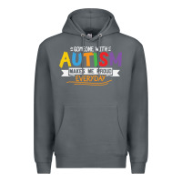 Rock someone with autism makes me proud Premium Hoodie - linhVisuals