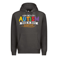 Smoke someone with autism makes me proud Premium Hoodie - linhVisuals