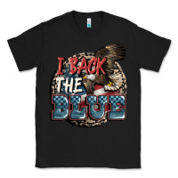 Black I back the blue Classic Tee - FaDigitalArtStudio