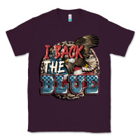 Plum I back the blue Classic Tee - FaDigitalArtStudio