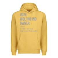 Antique Gold irish wolfhound dog funny classic Premium Hoodie - linhVisuals