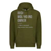 Army Green irish wolfhound dog funny classic Premium Hoodie - linhVisuals