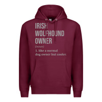 Burgundy irish wolfhound dog funny classic Premium Hoodie - linhVisuals