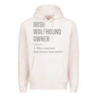 Pale Pink irish wolfhound dog funny classic Premium Hoodie - linhVisuals