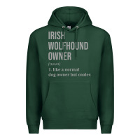 Sports Green irish wolfhound dog funny classic Premium Hoodie - linhVisuals