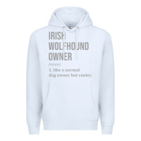 White irish wolfhound dog funny classic Premium Hoodie - linhVisuals