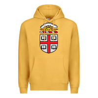 Mustard brown university coat of arms Premium Hoodie - linhVisuals