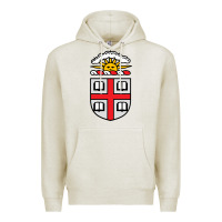 Oatmeal Heather brown university coat of arms Premium Hoodie - linhVisuals