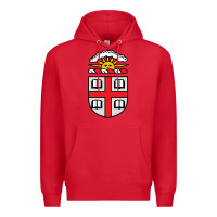 Red brown university coat of arms Premium Hoodie - linhVisuals