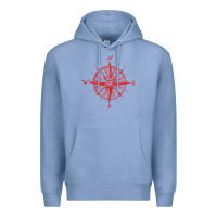 Colony Blue compass Premium Hoodie - linhVisuals