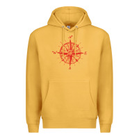 Mustard compass Premium Hoodie - linhVisuals