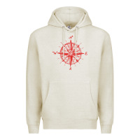 Oatmeal Heather compass Premium Hoodie - linhVisuals