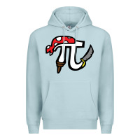 Blue Mist pi pirate Premium Hoodie - linhVisuals