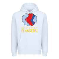 White stupid sexy flanders! Premium Hoodie - linhVisuals