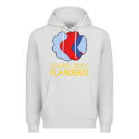 Dove Grey stupid sexy flanders! Premium Hoodie - linhVisuals