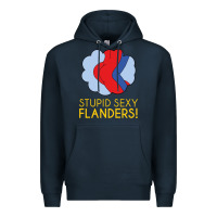 Navy stupid sexy flanders! Premium Hoodie - linhVisuals