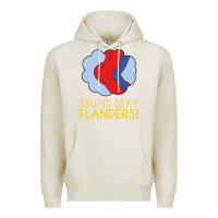 Oatmeal Heather stupid sexy flanders! Premium Hoodie - linhVisuals