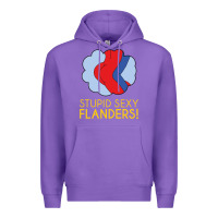Purple stupid sexy flanders! Premium Hoodie - linhVisuals