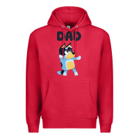 Cardinal Bluey Dad Premium Hoodie - linhVisuals