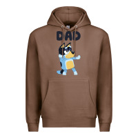 Chestnut Bluey Dad Premium Hoodie - linhVisuals