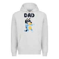 Dove Grey Bluey Dad Premium Hoodie - linhVisuals