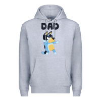 Heather Grey Bluey Dad Premium Hoodie - linhVisuals