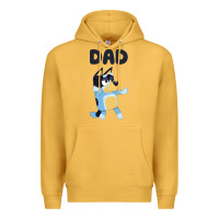 Mustard Bluey Dad Premium Hoodie - linhVisuals