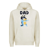 Oatmeal Heather Bluey Dad Premium Hoodie - linhVisuals