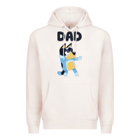 Pale Pink Bluey Dad Premium Hoodie - linhVisuals