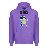 Purple Bluey Dad Premium Hoodie - linhVisuals