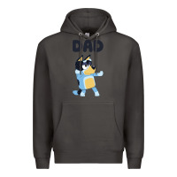 Smoke Bluey Dad Premium Hoodie - linhVisuals