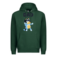 Sports Green Bluey Dad Premium Hoodie - linhVisuals