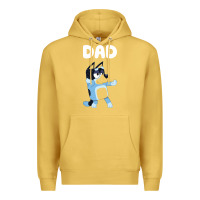 Antique Gold Bluey Dad Premium Hoodie - linhVisuals