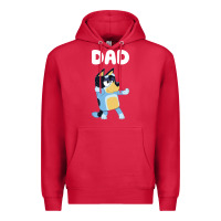 Cardinal Bluey Dad Premium Hoodie - linhVisuals
