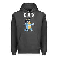 Charcoal Heather Bluey Dad Premium Hoodie - linhVisuals