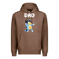 Chestnut Bluey Dad Premium Hoodie - linhVisuals