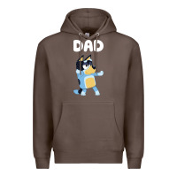 Coffee Bluey Dad Premium Hoodie - linhVisuals