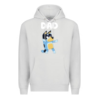 Dove Grey Bluey Dad Premium Hoodie - linhVisuals