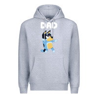 Heather Grey Bluey Dad Premium Hoodie - linhVisuals
