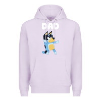 Lilac Bluey Dad Premium Hoodie - linhVisuals