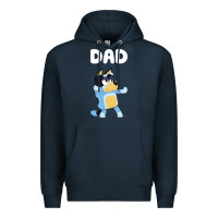 Navy Bluey Dad Premium Hoodie - linhVisuals