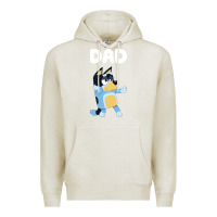 Oatmeal Heather Bluey Dad Premium Hoodie - linhVisuals