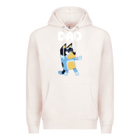 Pale Pink Bluey Dad Premium Hoodie - linhVisuals