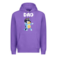 Purple Bluey Dad Premium Hoodie - linhVisuals